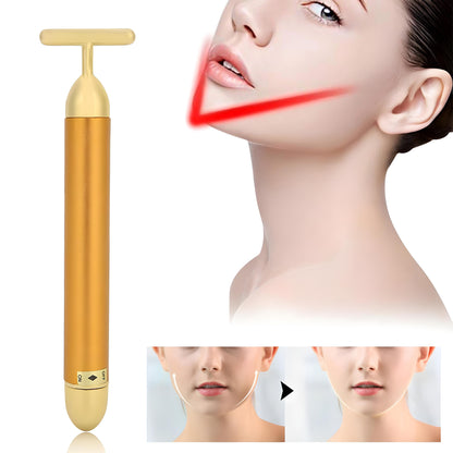 Golden 3D Energy Beauty Bar – Face Slimming & Lifting Massager for Jawline, Anti-Aging & Skin Tightening