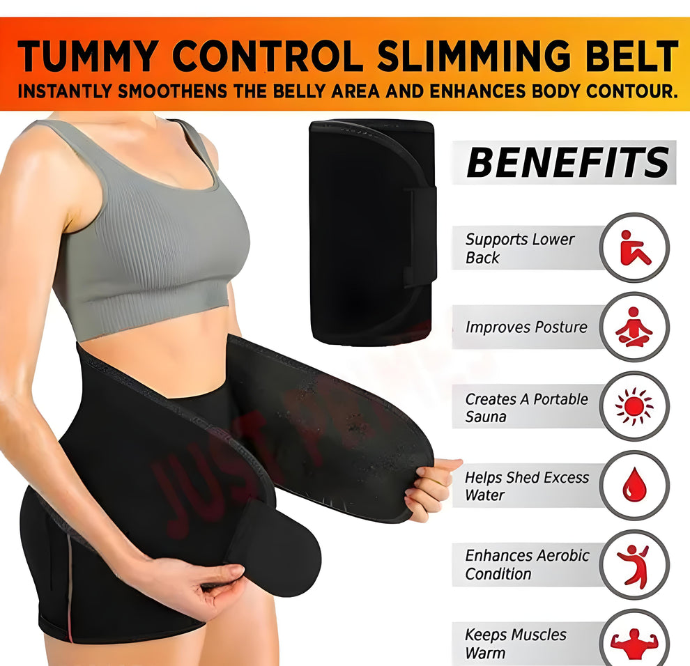 ⚡ Dealverse™ Waist Trimmer – Adjustable Fit, Maximum Burn