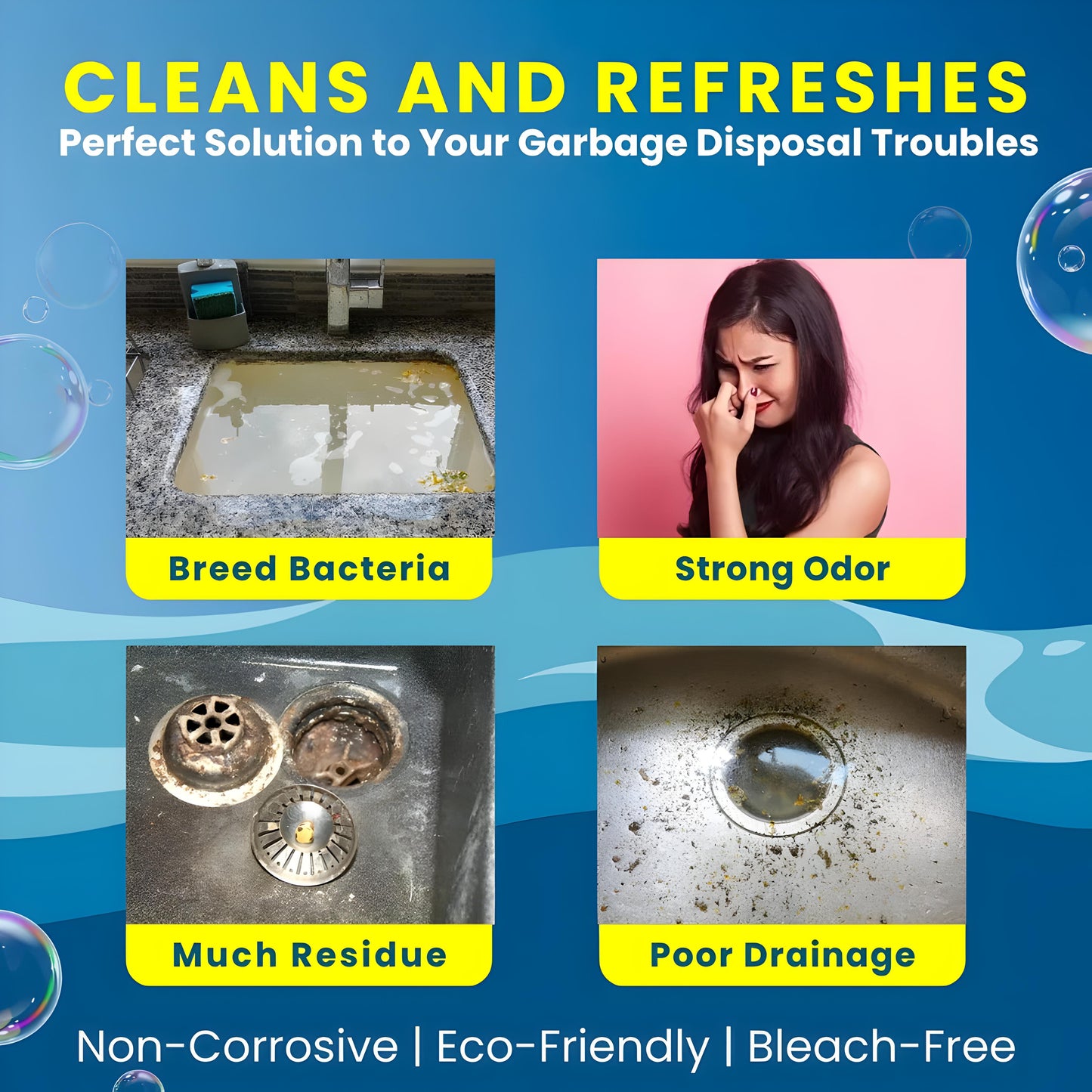 PowerFoam Drain Cleaning Tablets 💧✨ | Instant Foaming Action for Blocked Pipes