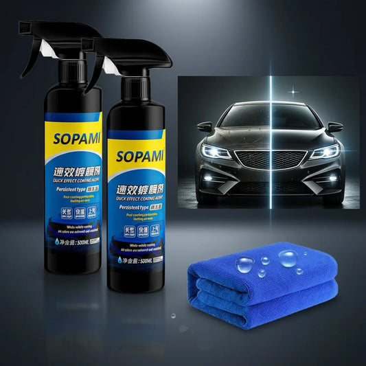 🚗✨ Sopami Car Coating Spray 50ml (Pack of 2) – Long-Lasting Shine, Water Repellent & Scratch Protection ✨🚗