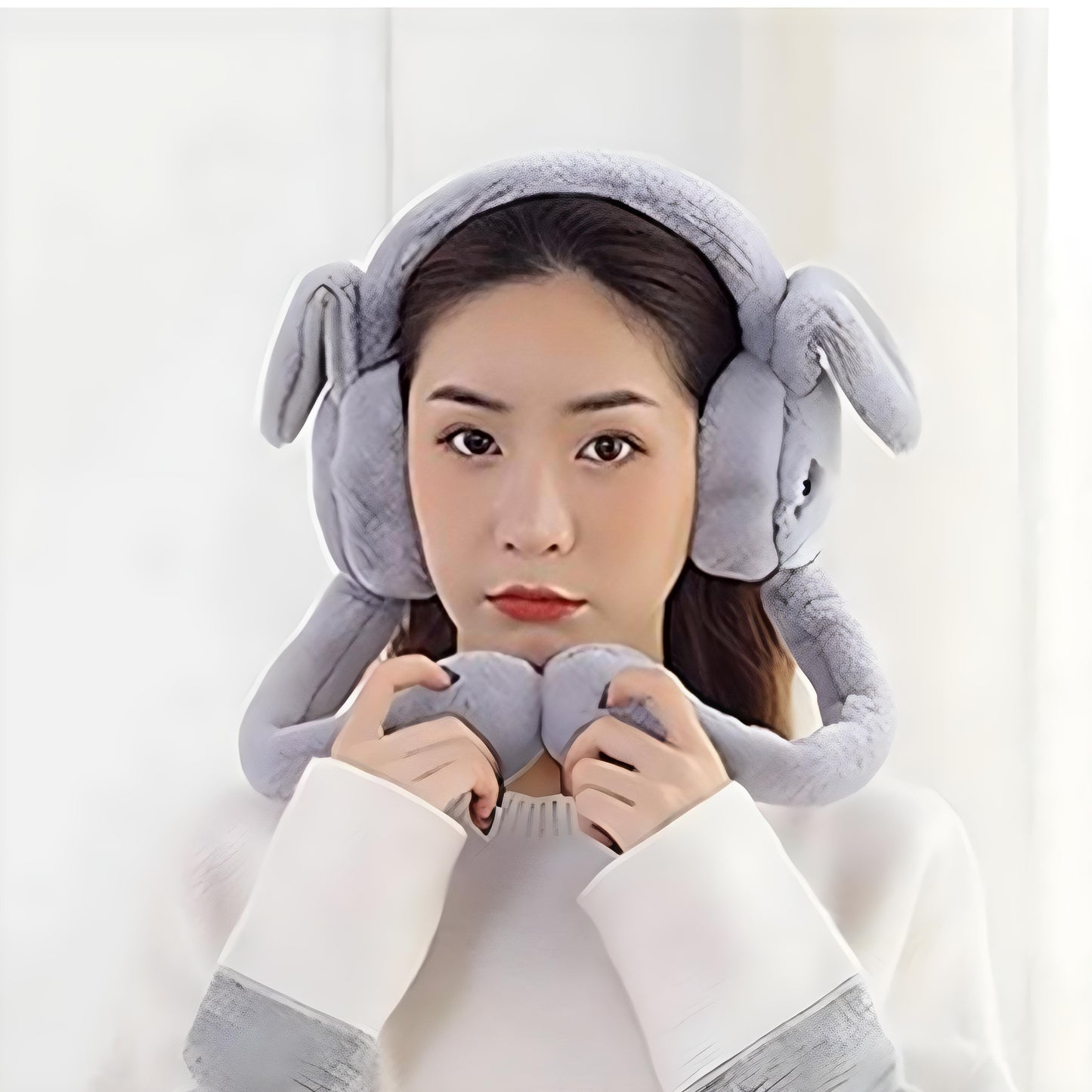 Trendy Bunny Jumping Ear Muffs for Women 💕🐰 | Ultra-Soft & Cute Winter Wear