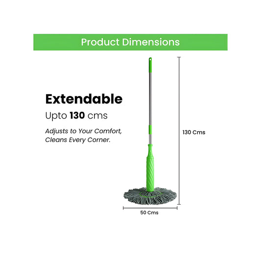 ✨ Self-Twisting 360° Water Rotating Mop ✨
Spin. Twist. Shine. — The Smart Way to Clean! 💧🌀