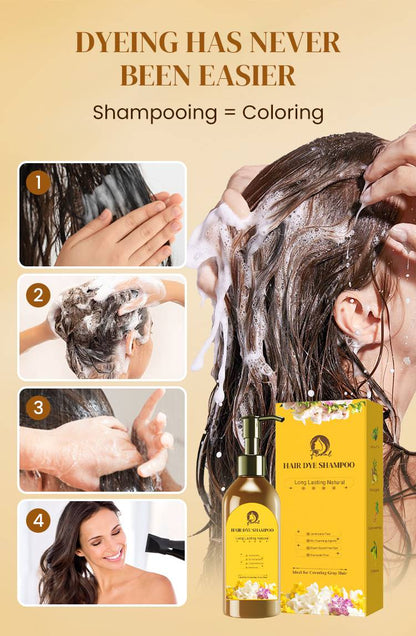 ✨ ORIGINAL Japanese Long Lasting Natural Hair Dye Shampoo 🖤 | Buy 1 Get 1 Free 🎁