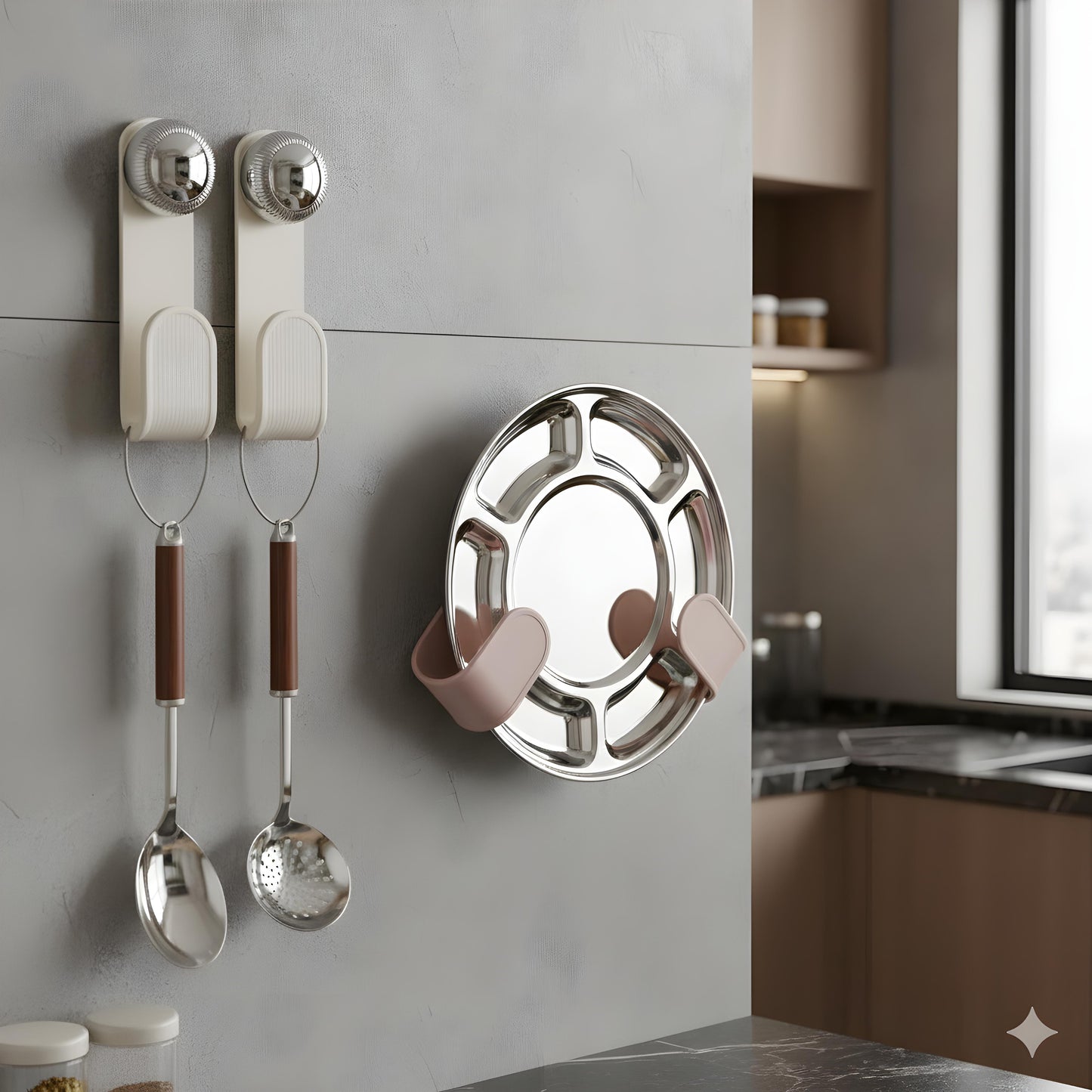 Premium Smart Suction Pot Lid Holder 🥘 | No Drill, Strong Grip & Space Saver