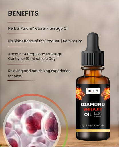 💎 Diamond Shilajit Oil – Ignite Your Inner Strength (Pack of 2)(30 ml)