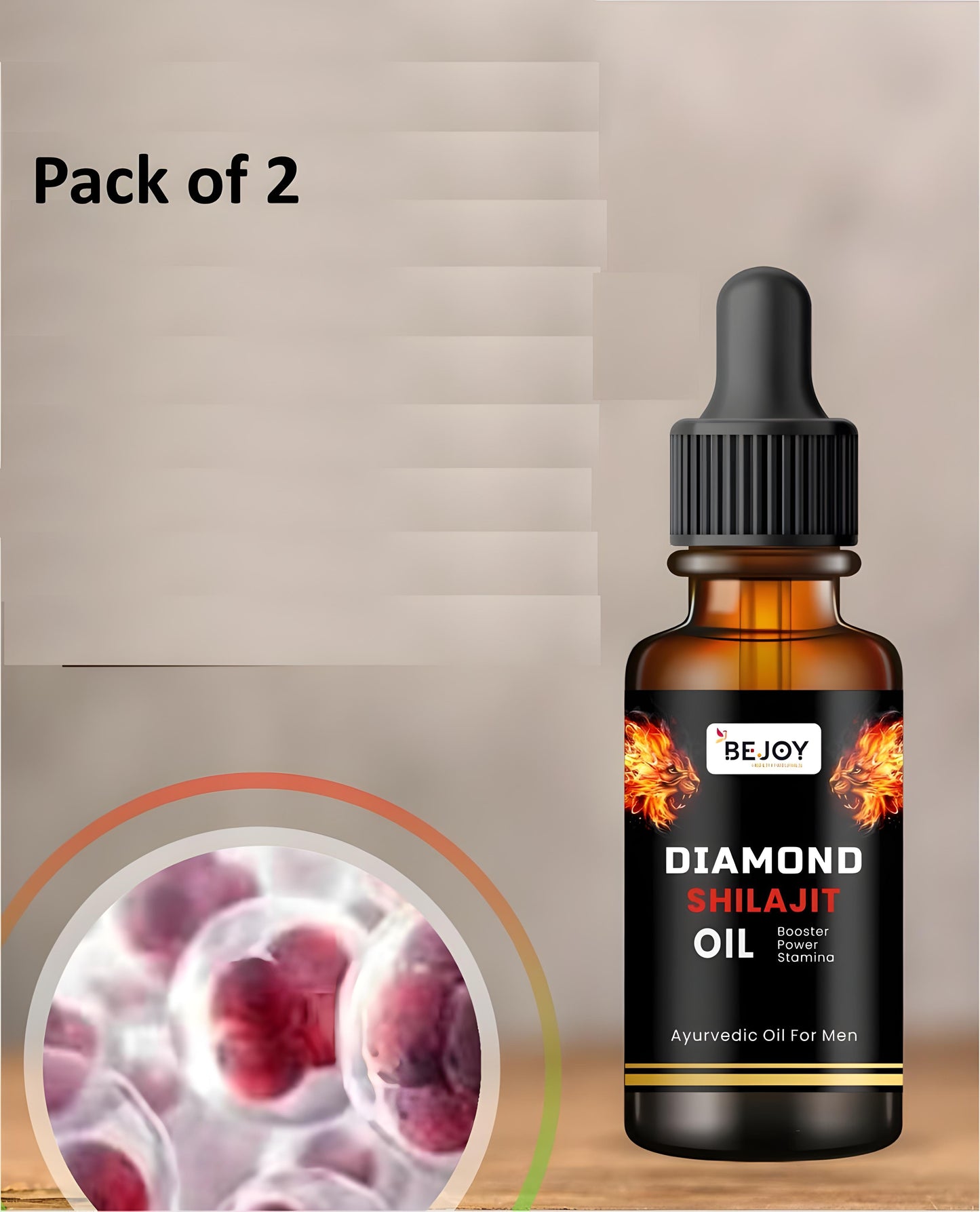 💎 Diamond Shilajit Oil – Ignite Your Inner Strength (Pack of 2)(30 ml)
