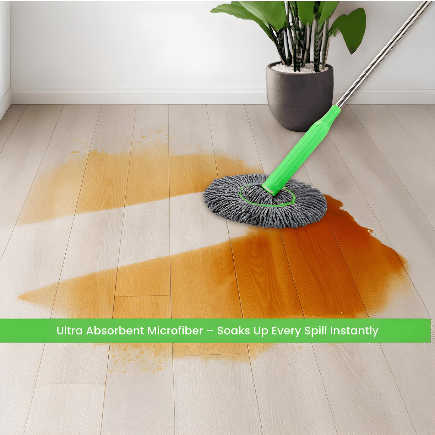 ✨ Self-Twisting 360° Water Rotating Mop ✨
Spin. Twist. Shine. — The Smart Way to Clean! 💧🌀