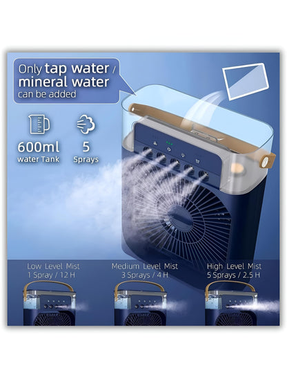 🔥 Portable USB Air Cooler Fan ❄️ – Stay Cool Anytime, Anywhere! 💨 – Compact, Silent & Powerful – Dealverse Exclusive 🌬️