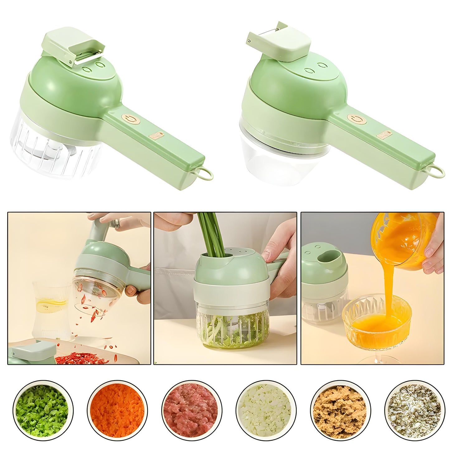 💫 4-in-1 Kitchen Wizard – Cut Smarter, Not Harder!