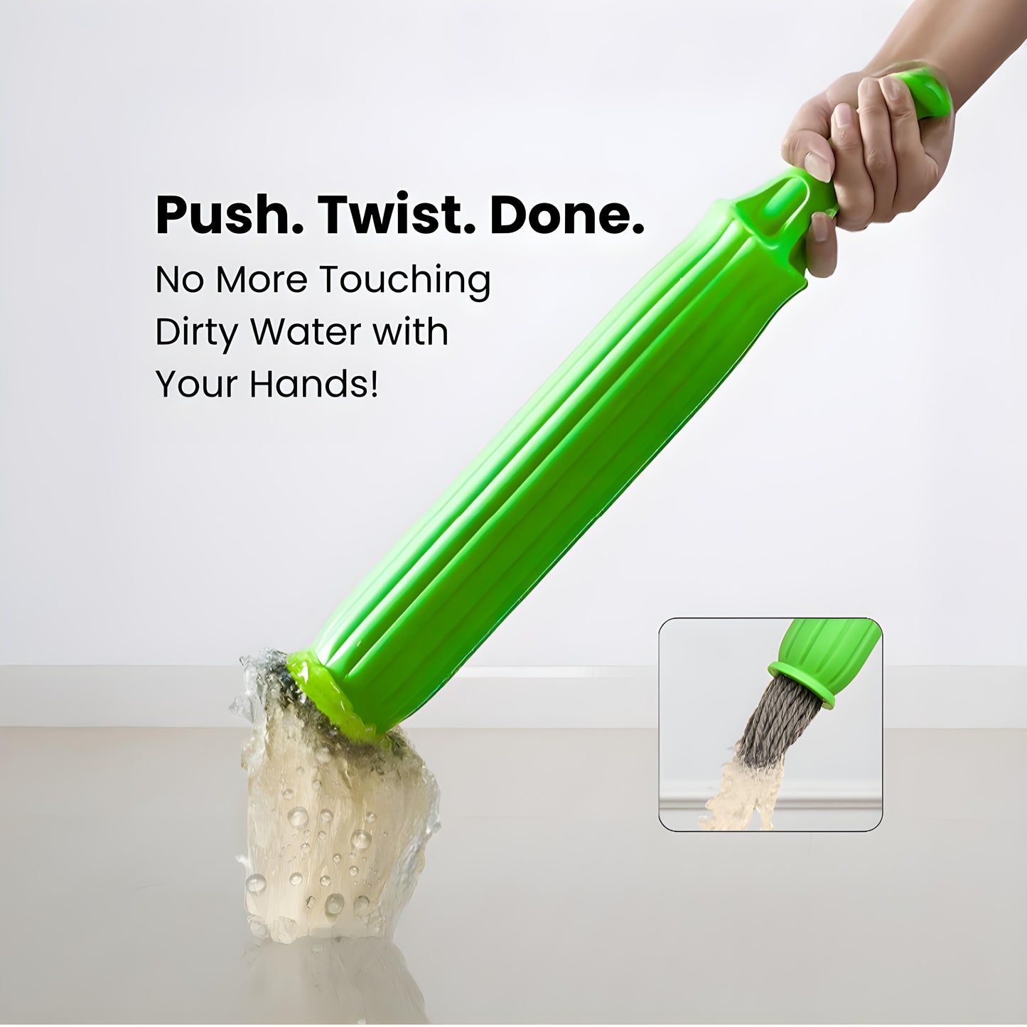 ✨ Self-Twisting 360° Water Rotating Mop ✨
Spin. Twist. Shine. — The Smart Way to Clean! 💧🌀