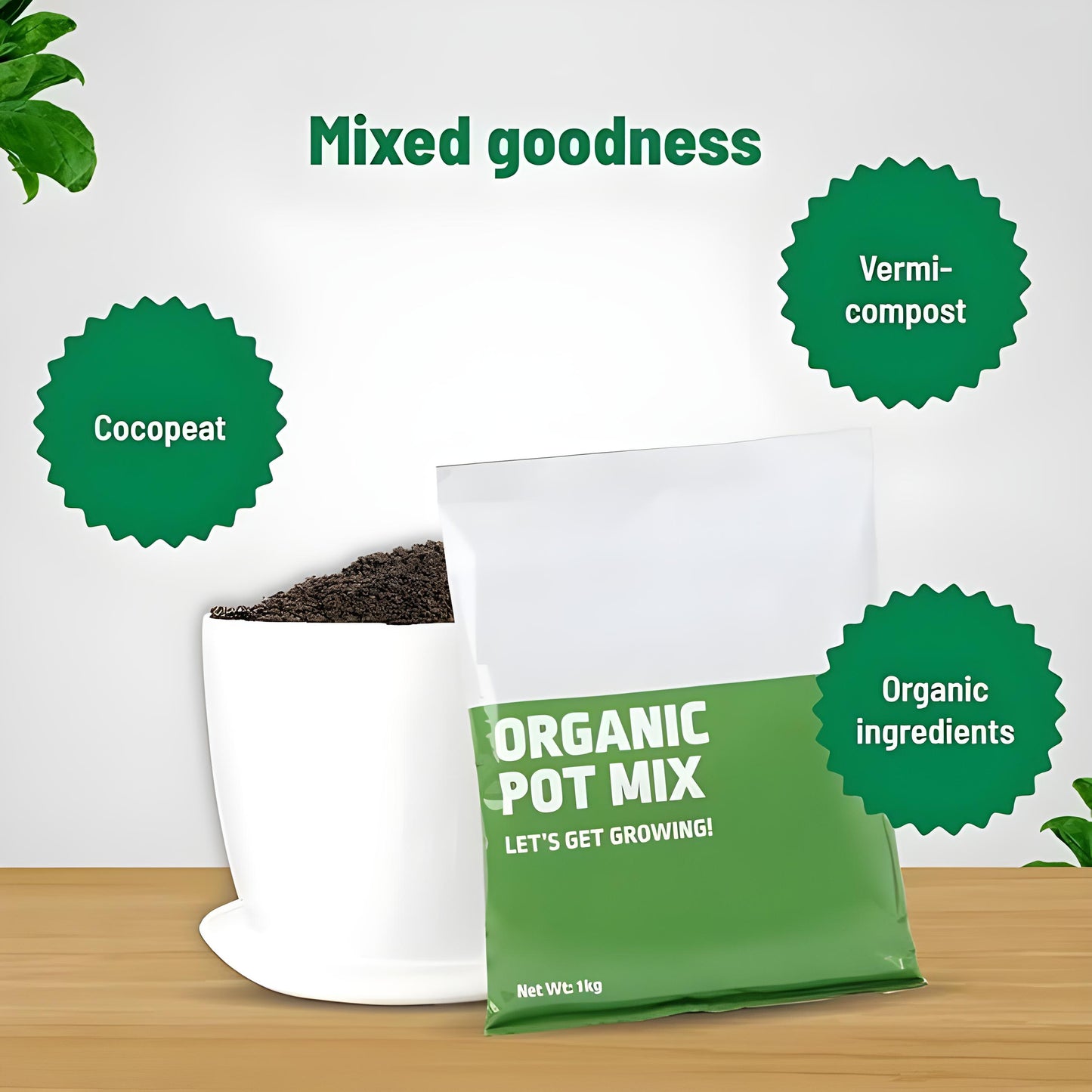 🌿 Organic Pot Mix 500gm – Power Fuel for Healthy Plants