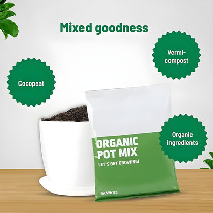 🌿 Organic Pot Mix 500gm – Power Fuel for Healthy Plants