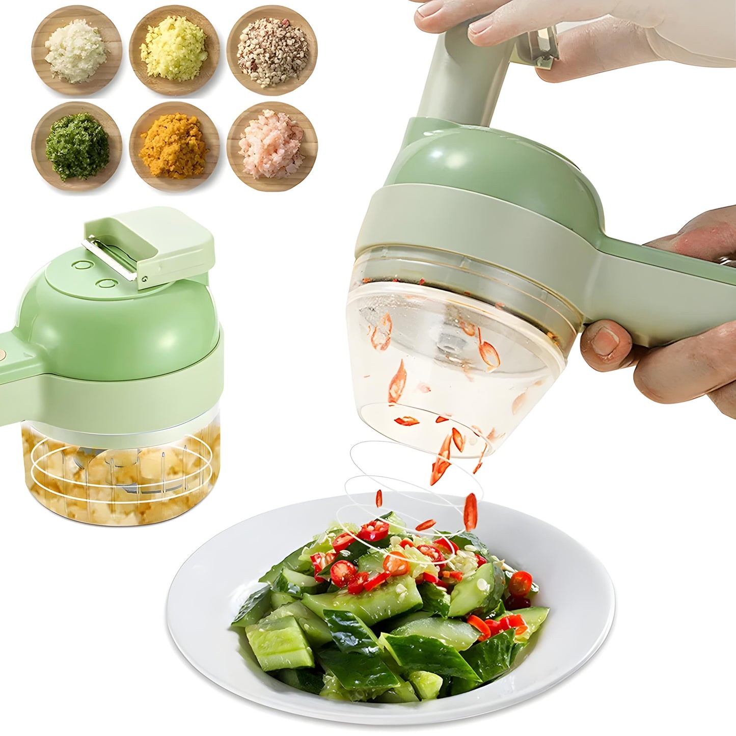 💫 4-in-1 Kitchen Wizard – Cut Smarter, Not Harder!