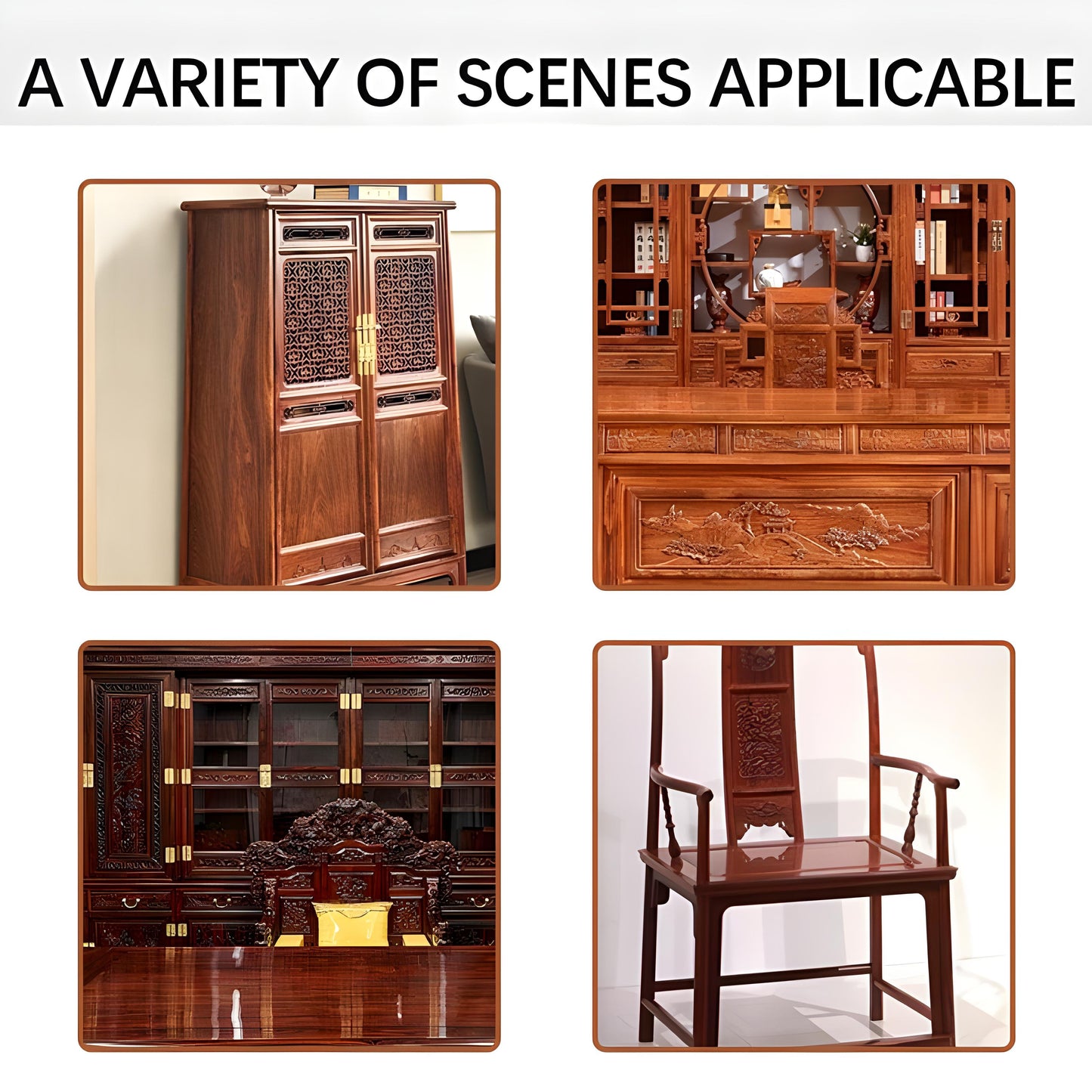 🪵 Natural Beeswax Furniture Polish & Cleaner ✨ Shine & Protect (Pack of 2)